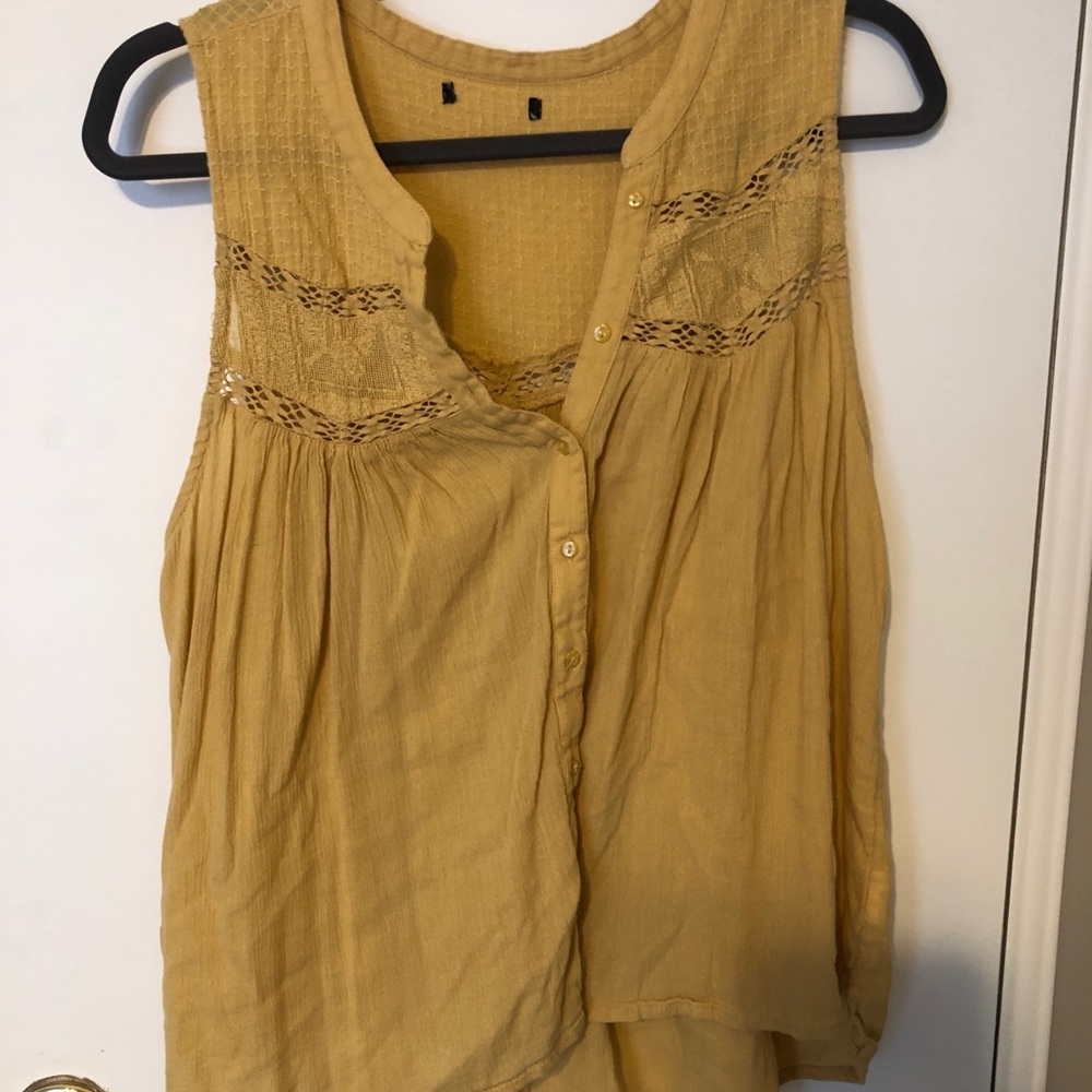 Mustard yellow tank top, American Eagle